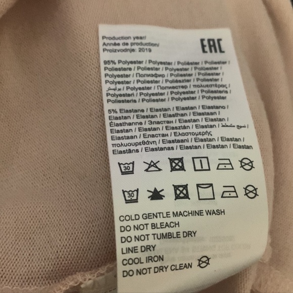 3/$30 Neutral 𝅺3/4 sleeve string tunic top in a dusty pink - Picture 8 of 9